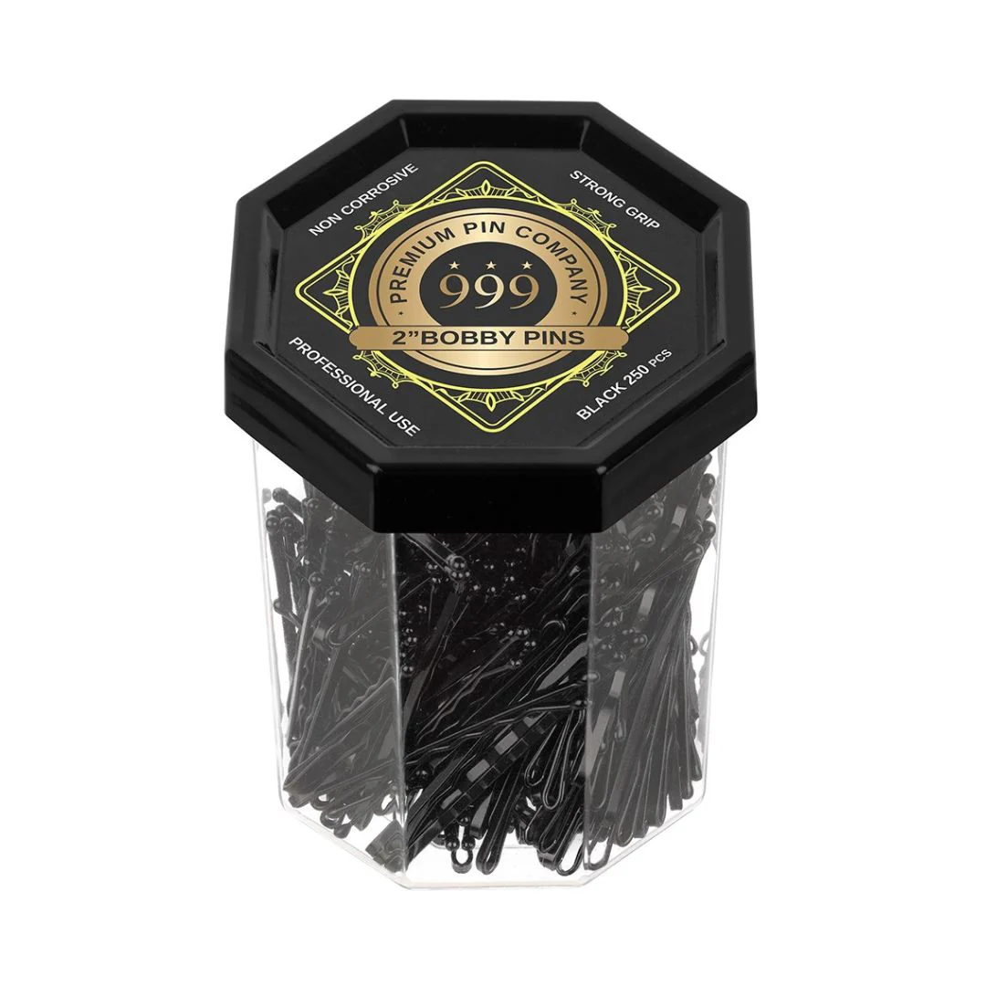999 Bobby Pins Black 2 Inches 250pce