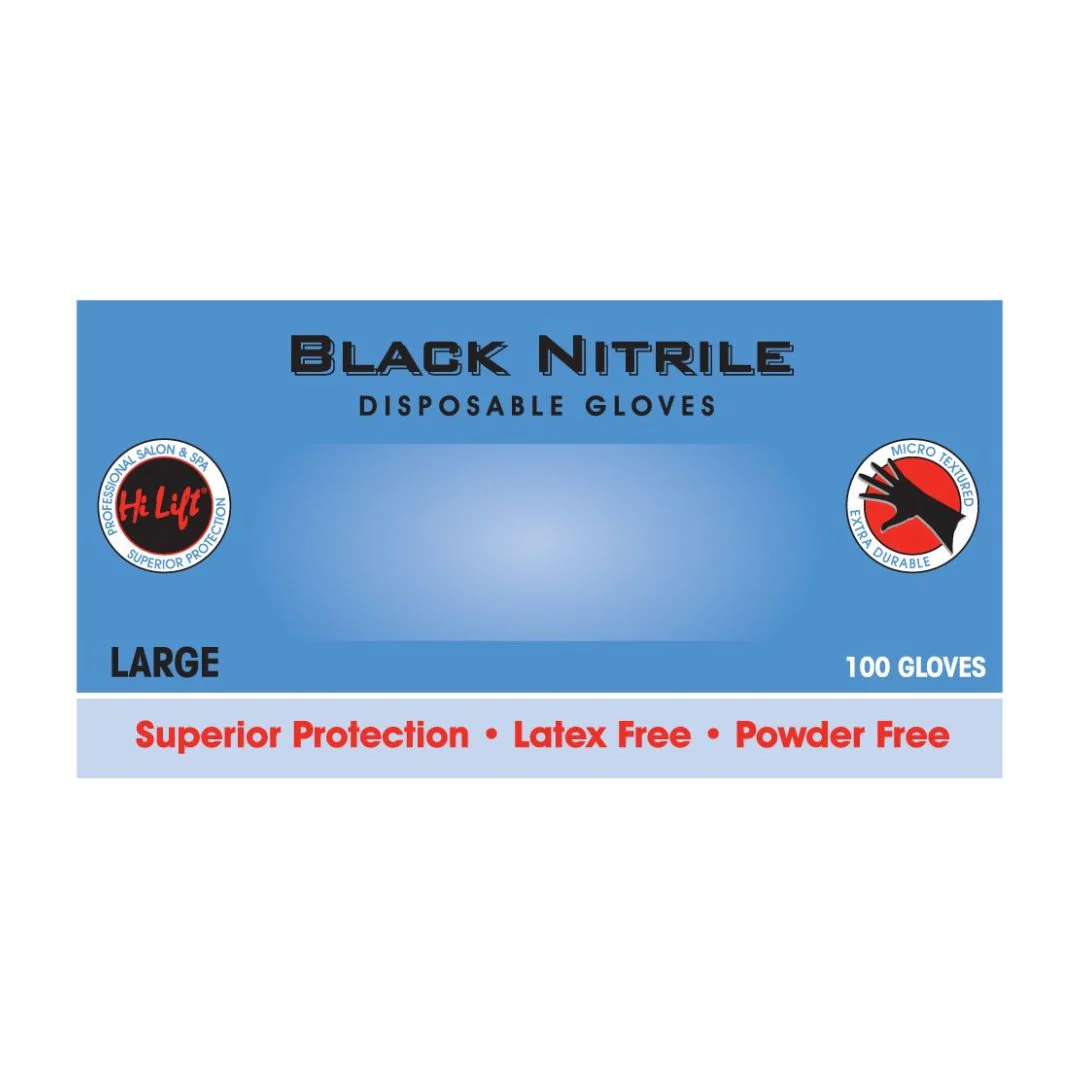 Black Shield Nitrile Gloves Large