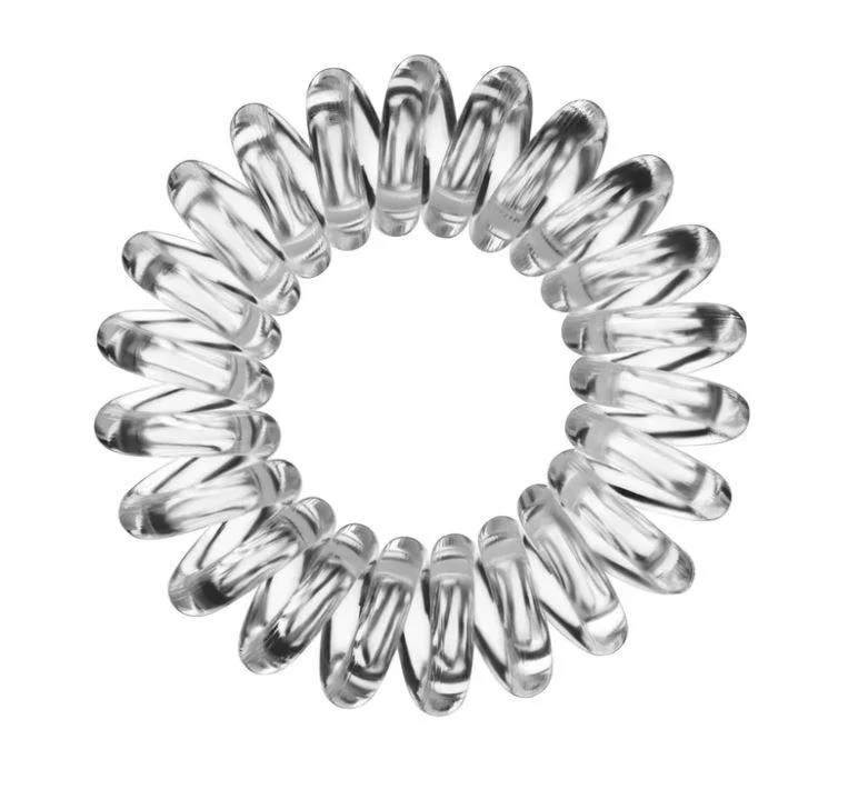 Crystal Clear Hair Ties 5pk - Image 2
