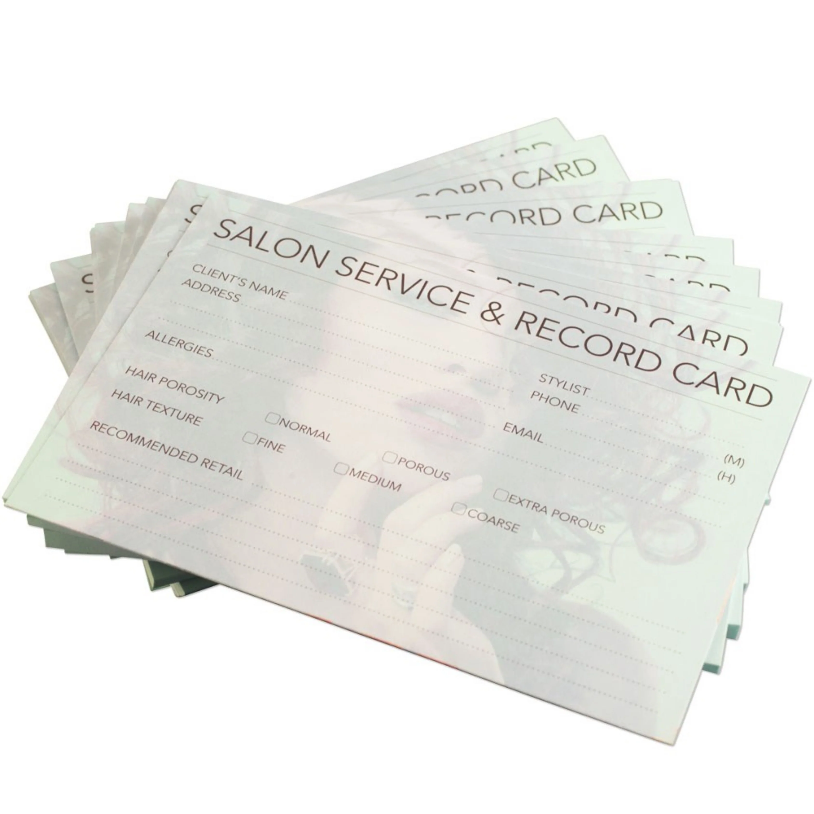 Hairdressing Record Card 100/P - Image 2