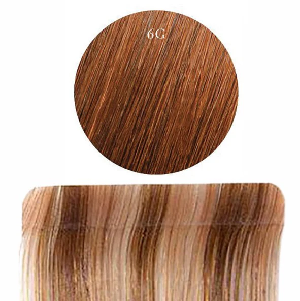 Human 14Inc Tape 10Pc Chestnut 6G