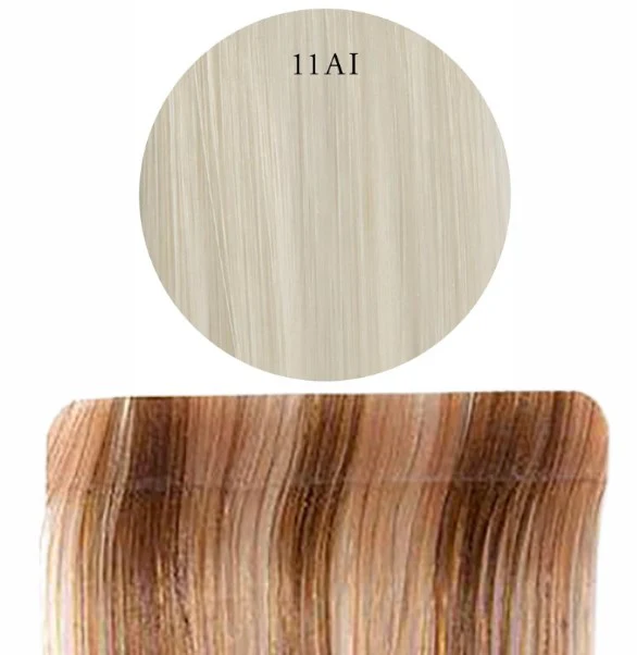 Human 14Inc Tape 10Pc White Blonde 11Ai