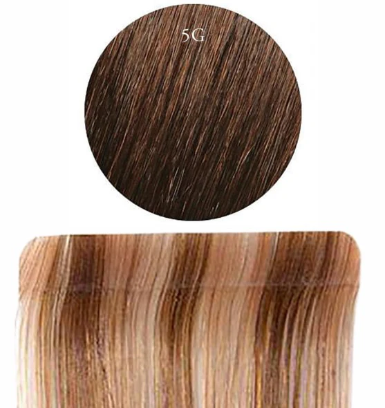 Human 24Inc Tape 10Pc Brown 5G